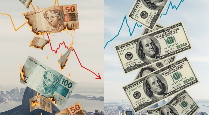 Por que o real desvaloriza frente ao dólar?