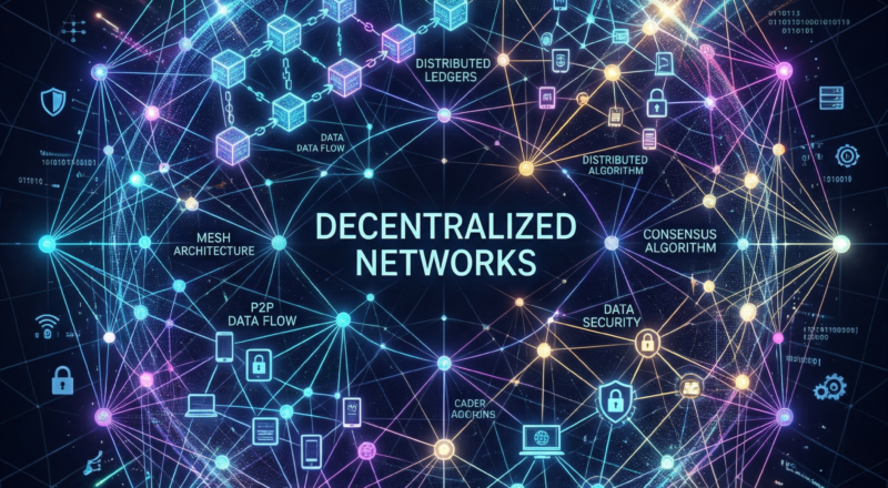 Como funcionam as redes descentralizadas